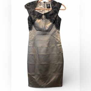 Jax Black and Silver Mini Dress